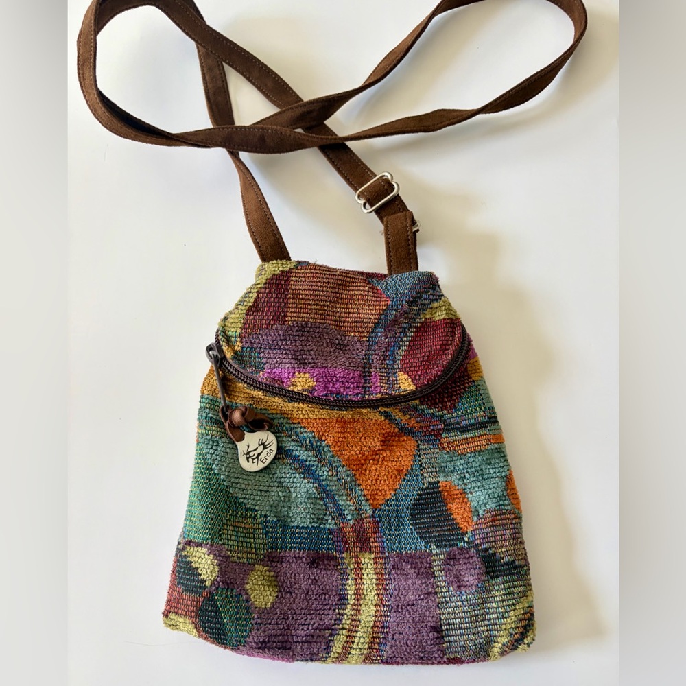 Edra Vintage Boho Woven Tapestry Crossbody Bag Colorful Hippie Festival